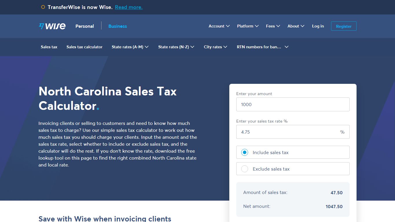 North Carolina Sales Tax | Calculator and Local Rates | 2021